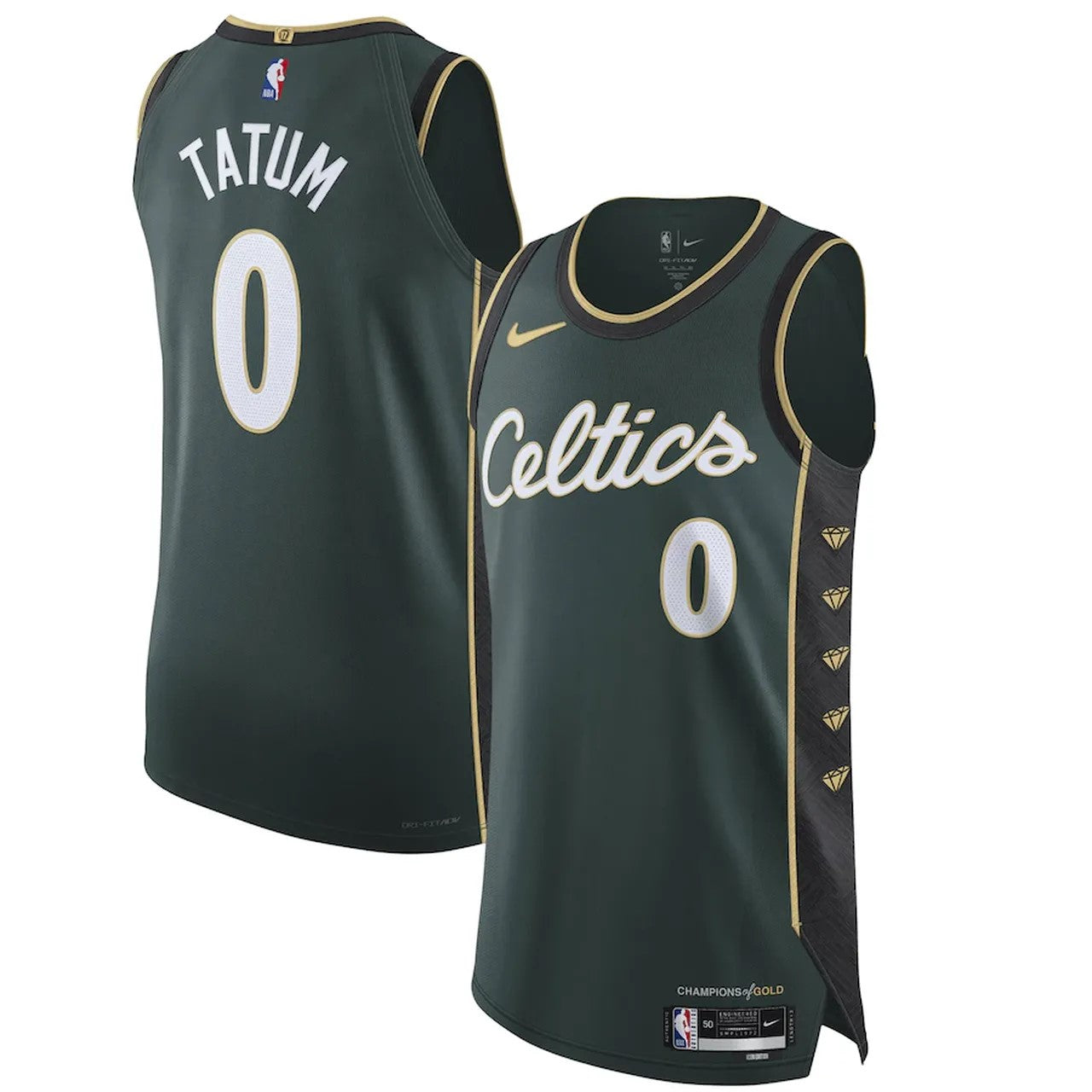 Camiseta Boston Celtics 2022/2023 vista sobre fondo blanco