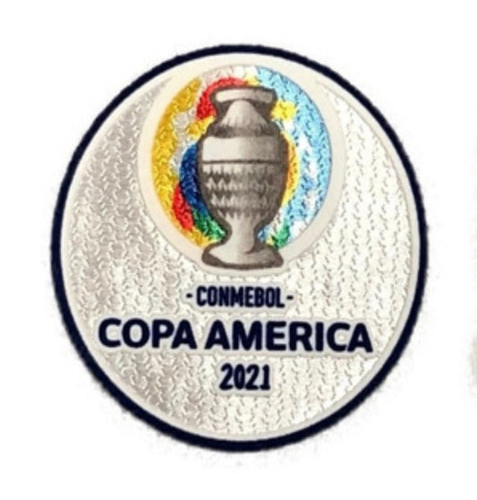 Parche Copa America 2021 vista sobre fondo blanco