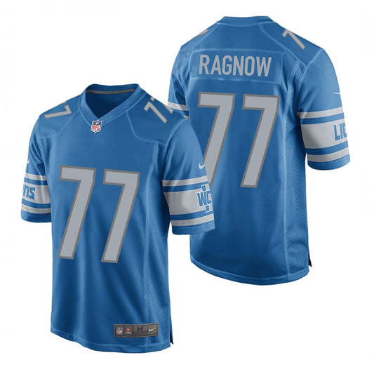Camiseta Detroit Lions local 2021/2022 vista sobre fondo blanco
