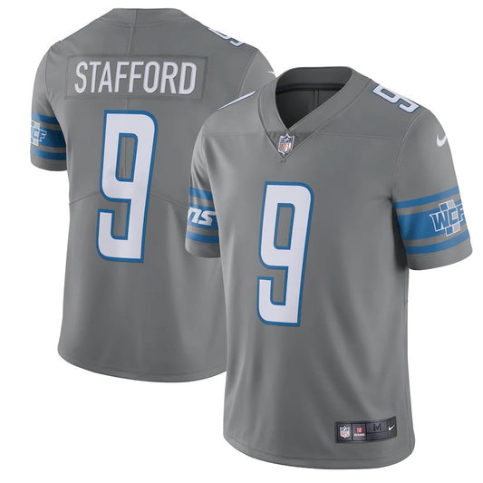 Camiseta Detroit Lions tercera 2021/2022 vista sobre fondo blanco