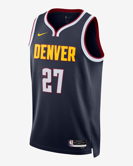 Camiseta Denver Nuggets city 2022/2023 vista sobre fondo blanco