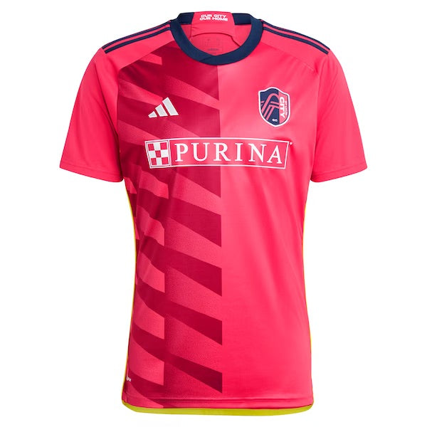 Camiseta ST Louis city sc visitante 2023/2024 vista sobre fondo blanco