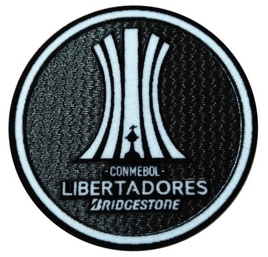 Parches Copa Libertadores vista sobre fondo blanco