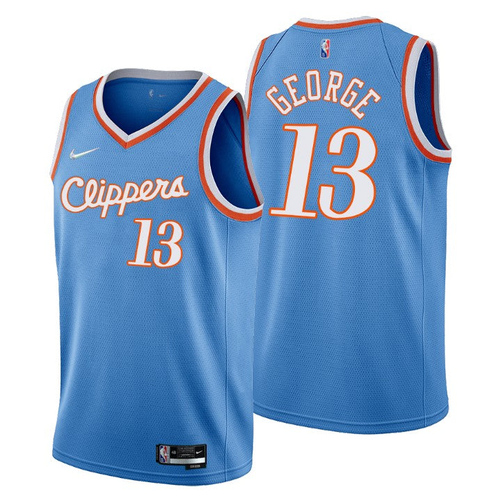 Camiseta Los Angeles Clippers city 2021/2022 vista sobre fondo blanco