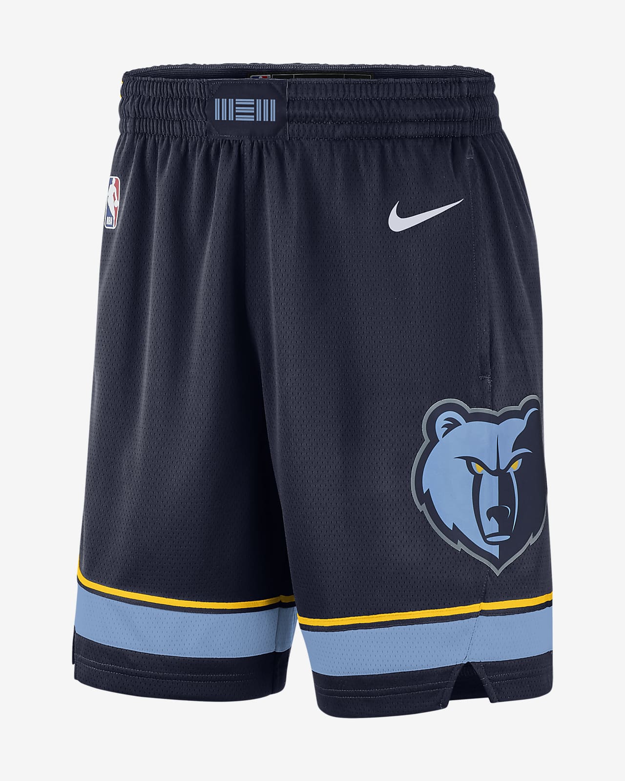 Short NBA Memphis Grizzlies 2020/2021 vista sobre fondo blanco