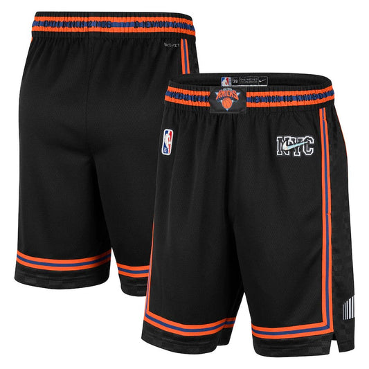 Short NBA New York Knicks city 2021/2022 vista sobre fondo blanco