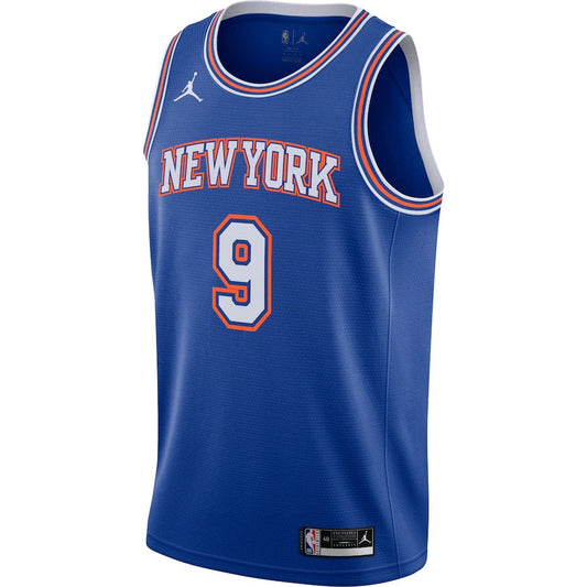 Camiseta New York Knicks Jordan 2020/2021 vista sobre fondo blanco