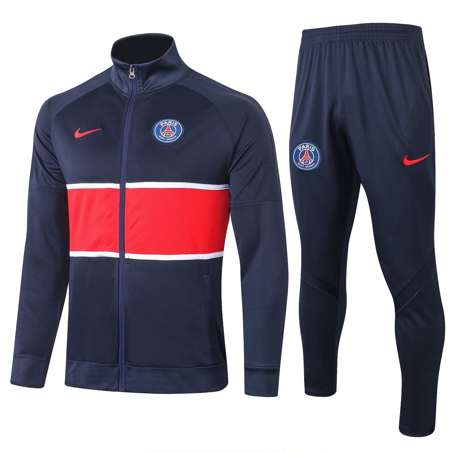 Conjunto PSG local 2020/2021⚡ vista sobre fondo blanco