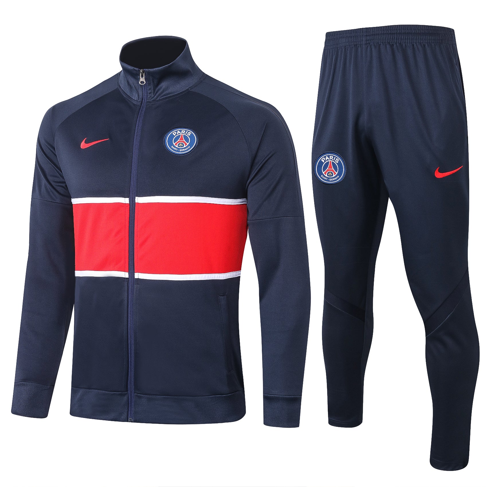 Conjunto PSG local 2020/2021⚡ vista sobre fondo blanco