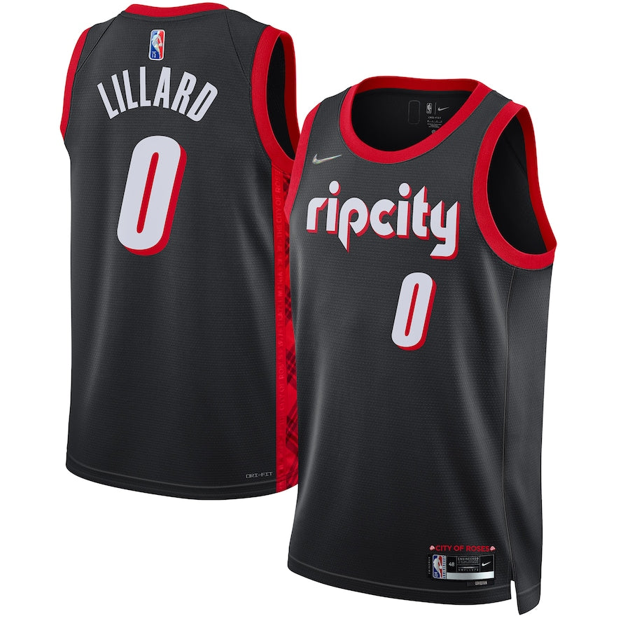 Camiseta Portland Trail Blazers City 2021/2022 vista sobre fondo blanco