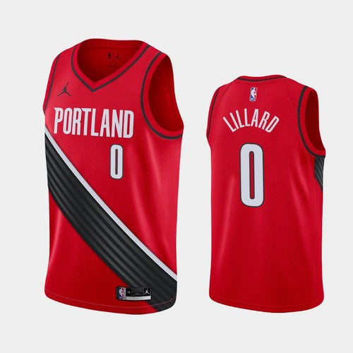 Camiseta Portland Trail Blazers jordan 2020/2021 vista sobre fondo blanco