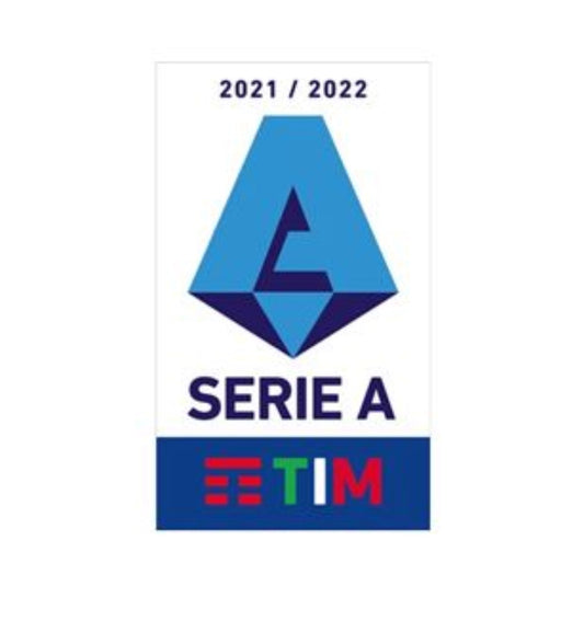 Parche Serie A vista sobre fondo blanco