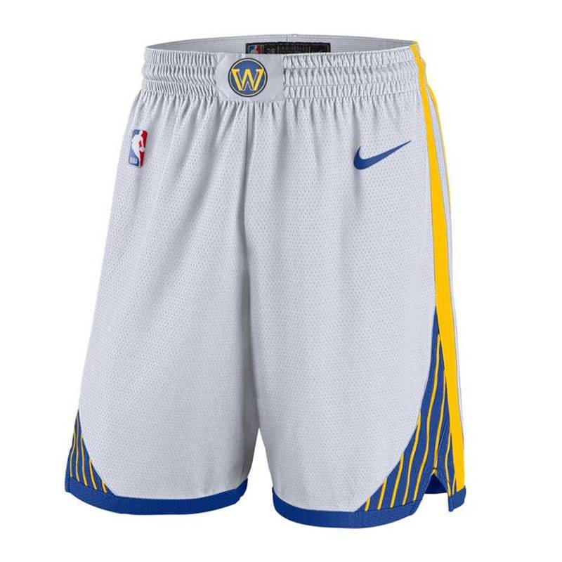 Short NBA Golden State Warriors 2020/2021 vista sobre fondo blanco