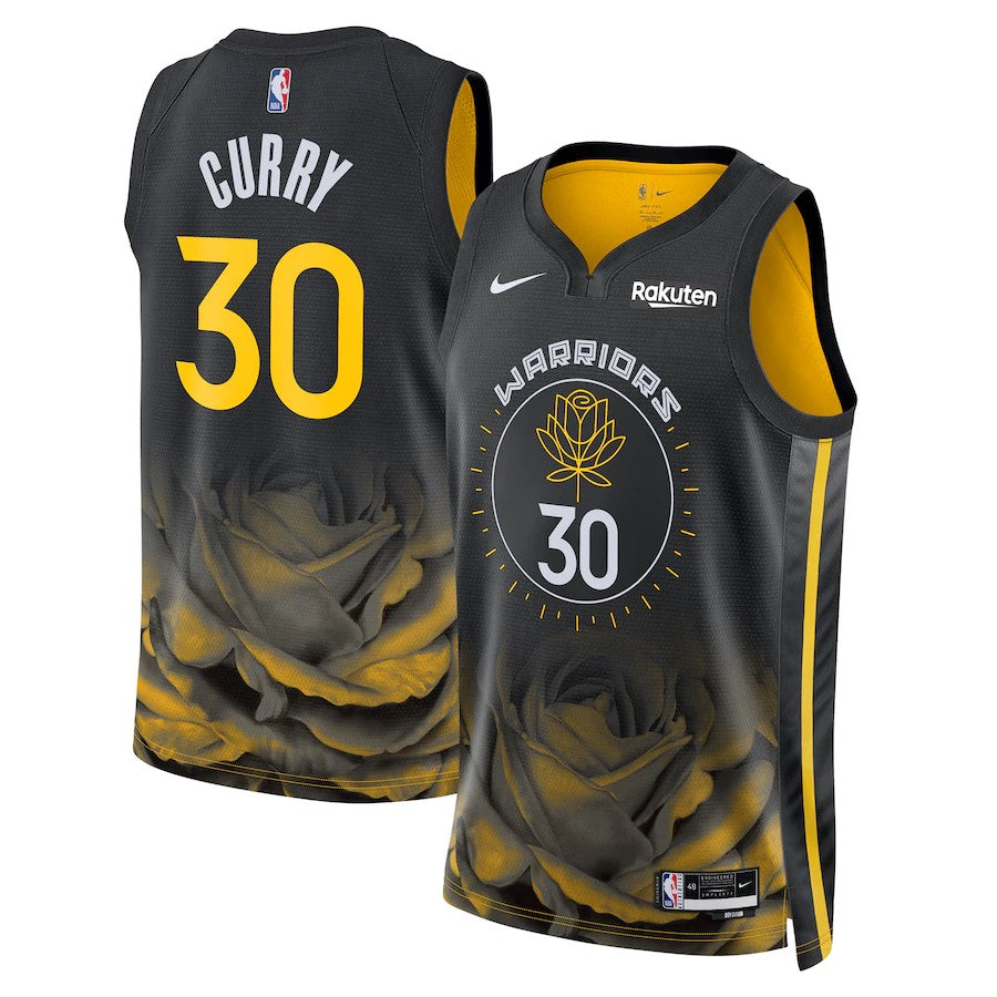 Camiseta Golden state warriors city 2022/2023 vista sobre fondo blanco